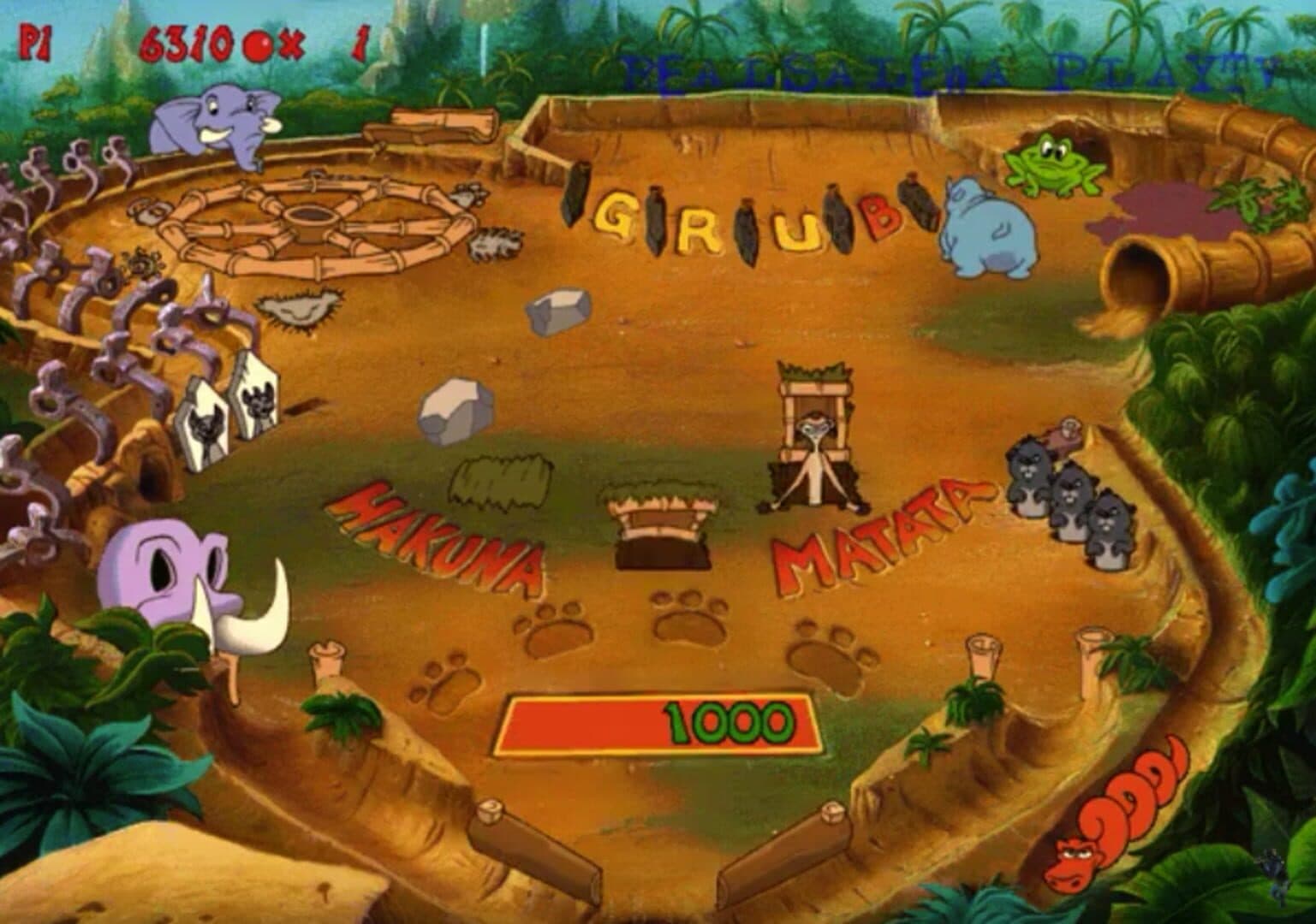 Disney's Hot Shots: Timon and Pumbaa's Jungle Pinball screenshot 4