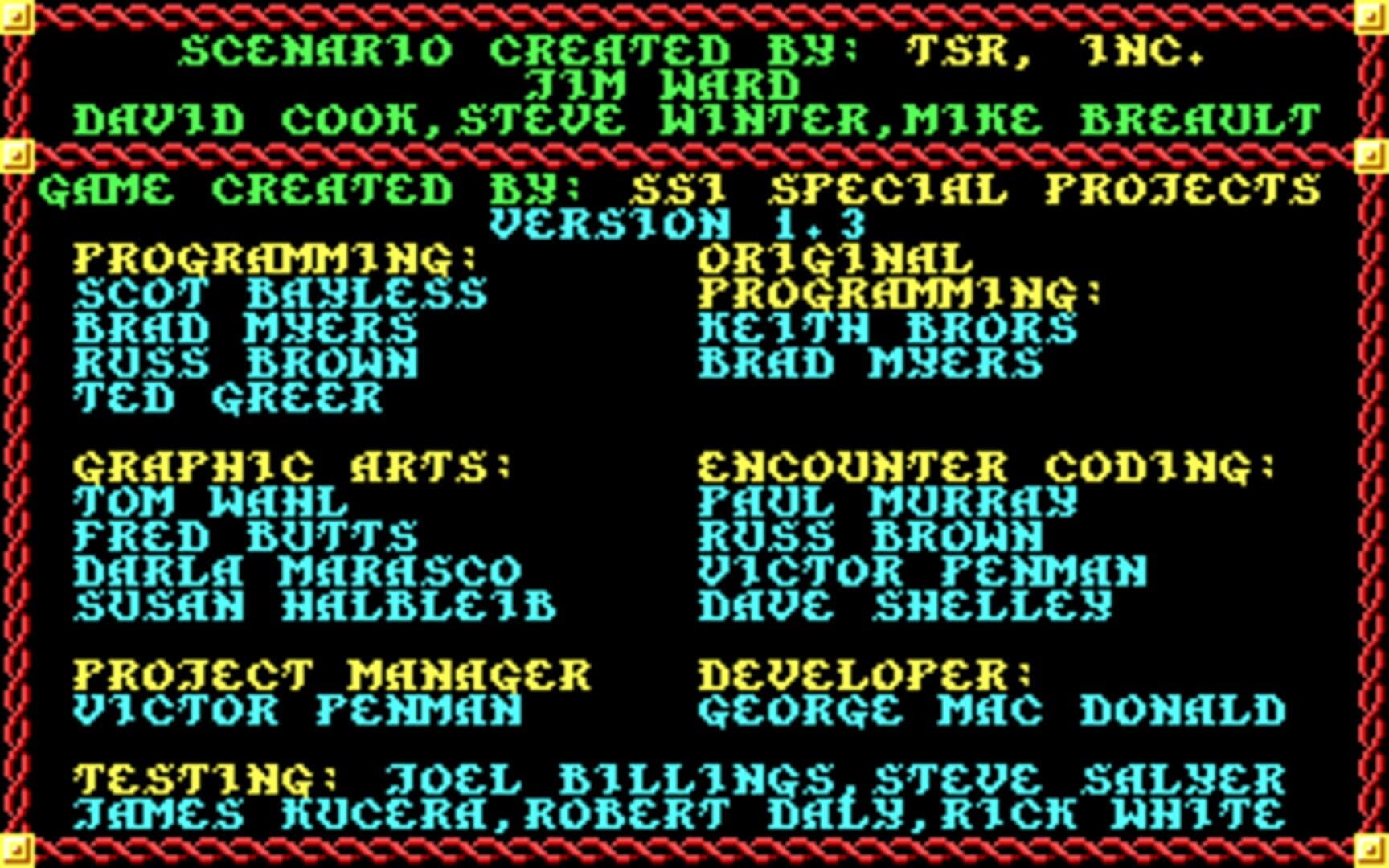 Advanced Dungeons & Dragons: Pool of Radiance screenshot 6