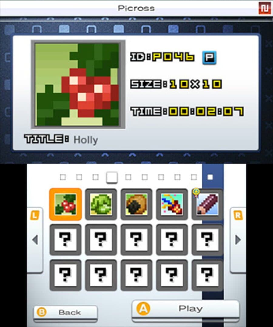 Picross e8 screenshot 1