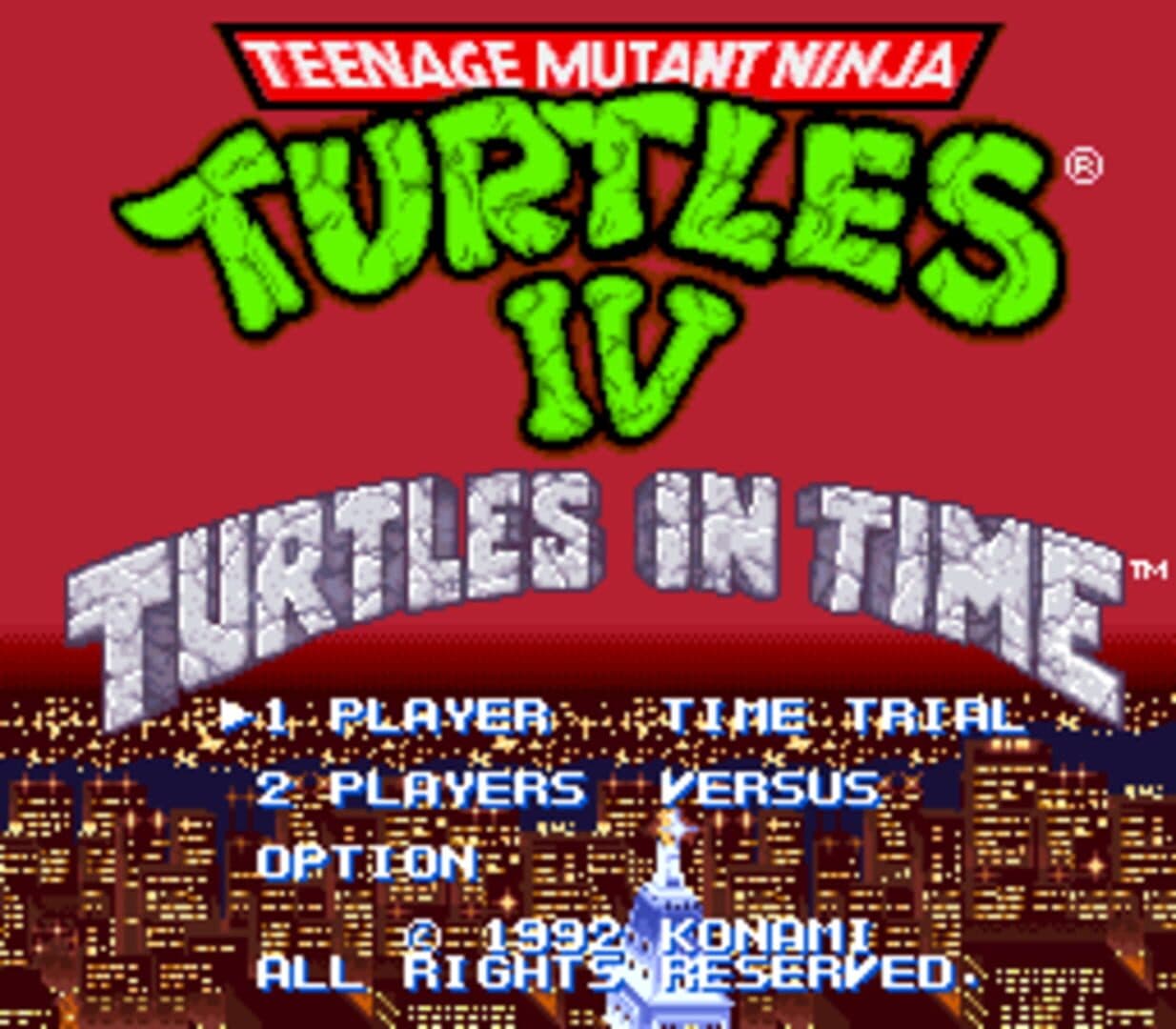 Teenage Mutant Ninja Turtles IV: Turtles in Time screenshot 1
