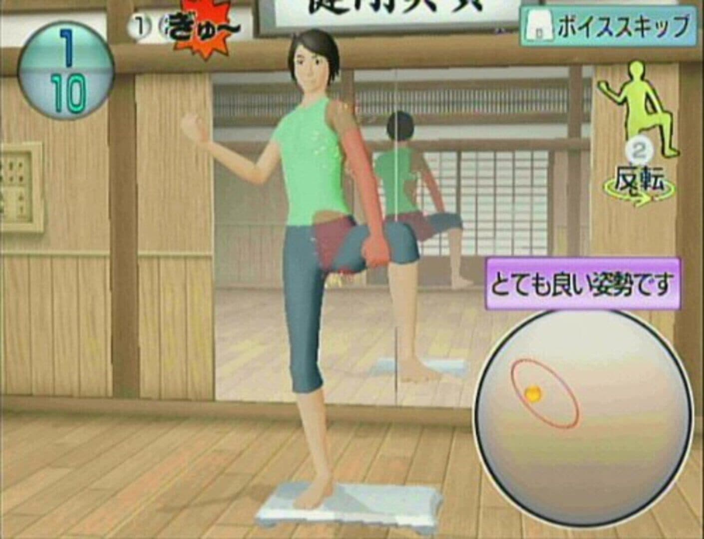 Isometric & Karate Exercise: Wii de Kotsuban Fitness screenshot 2