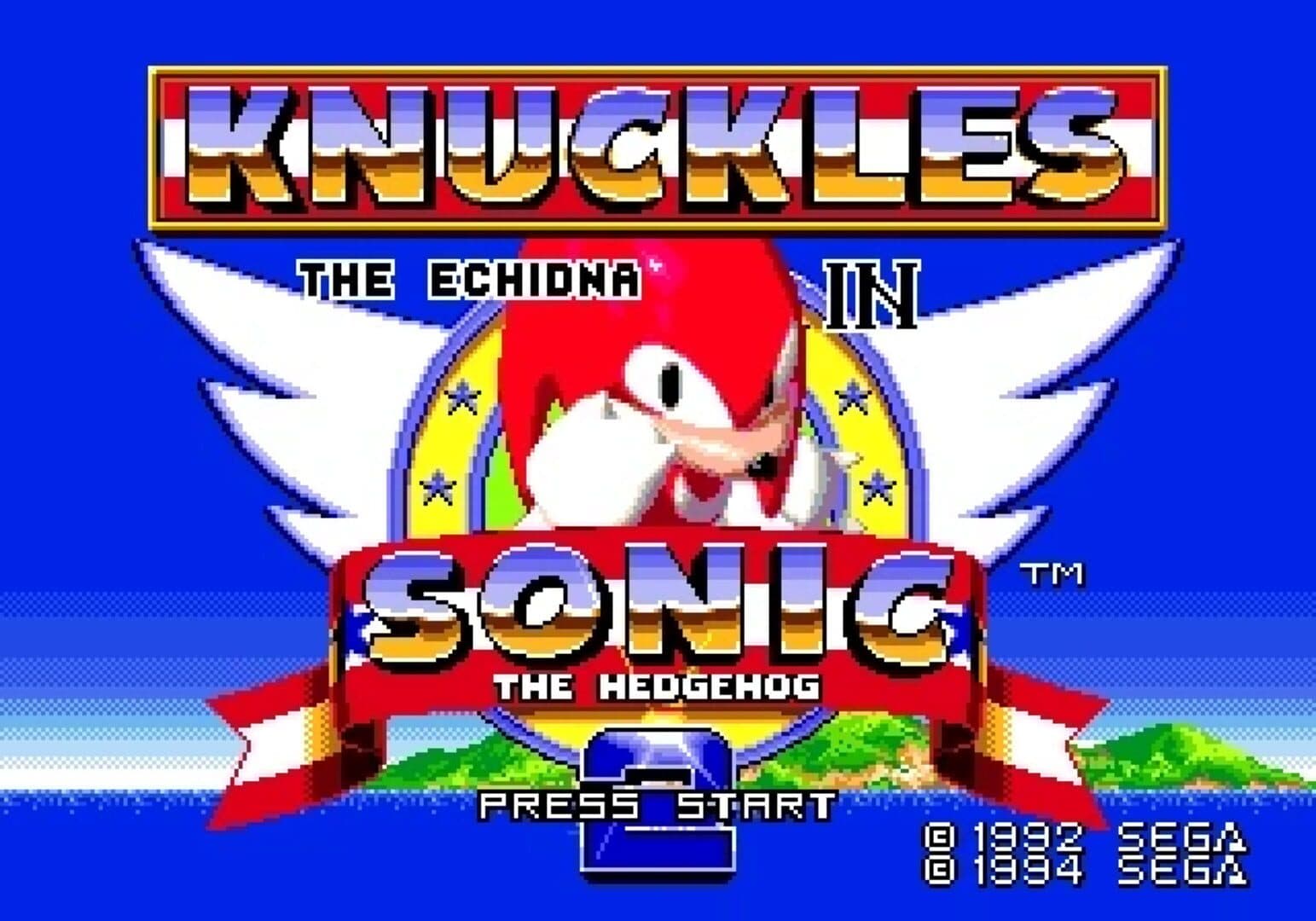 Knuckles the Echidna in Sonic the Hedgehog 2 screenshot 1