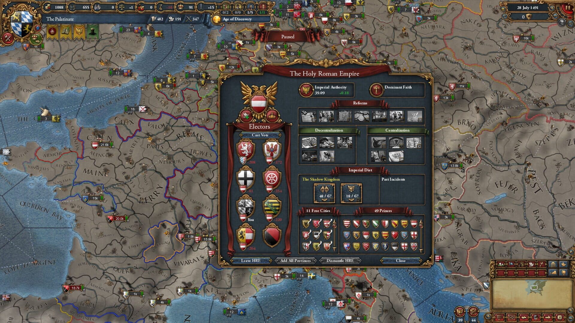 Europa Universalis IV: Emperor screenshot 4