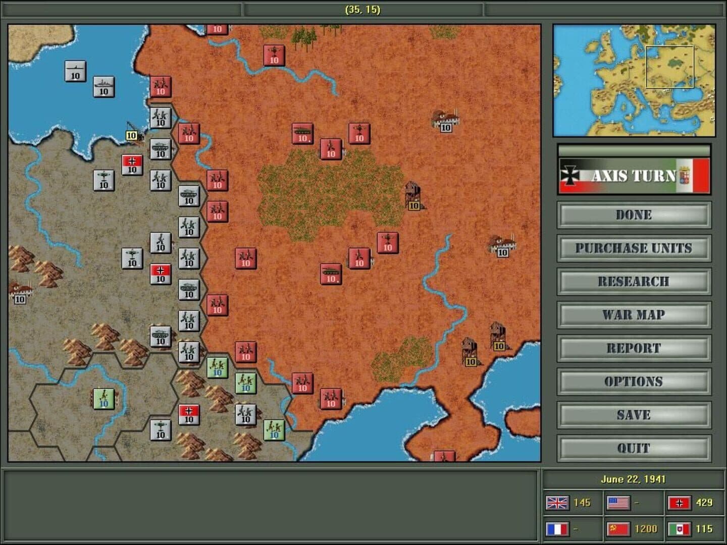 Strategic Command: European Theater screenshot 1