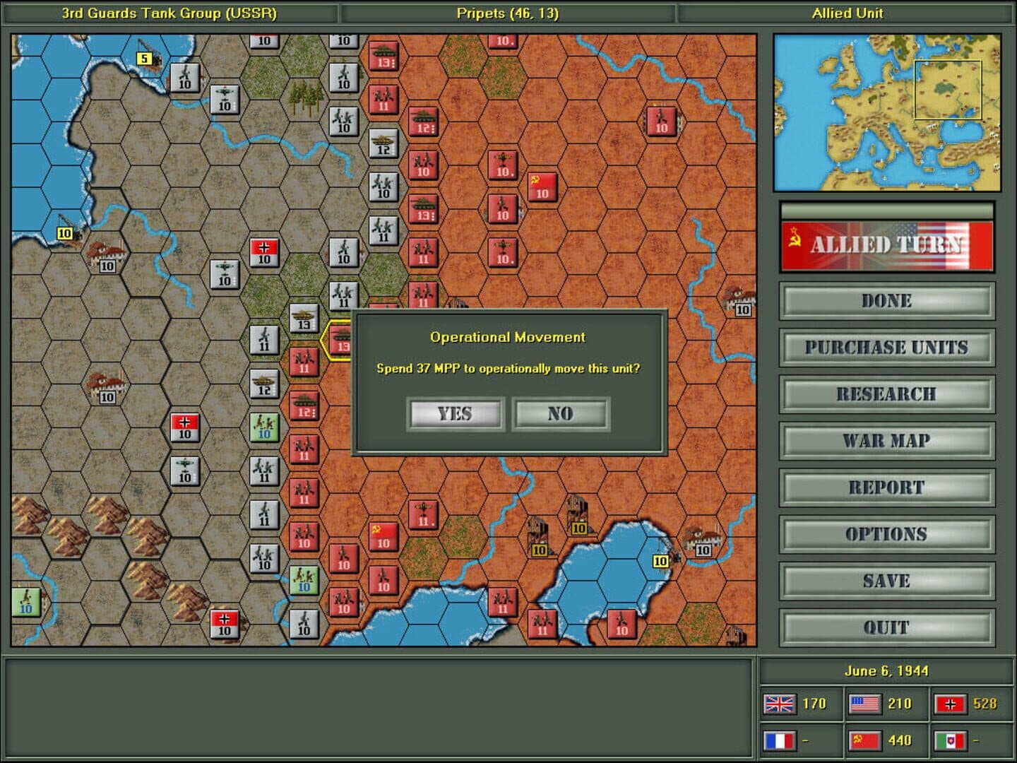 Strategic Command: European Theater screenshot 2