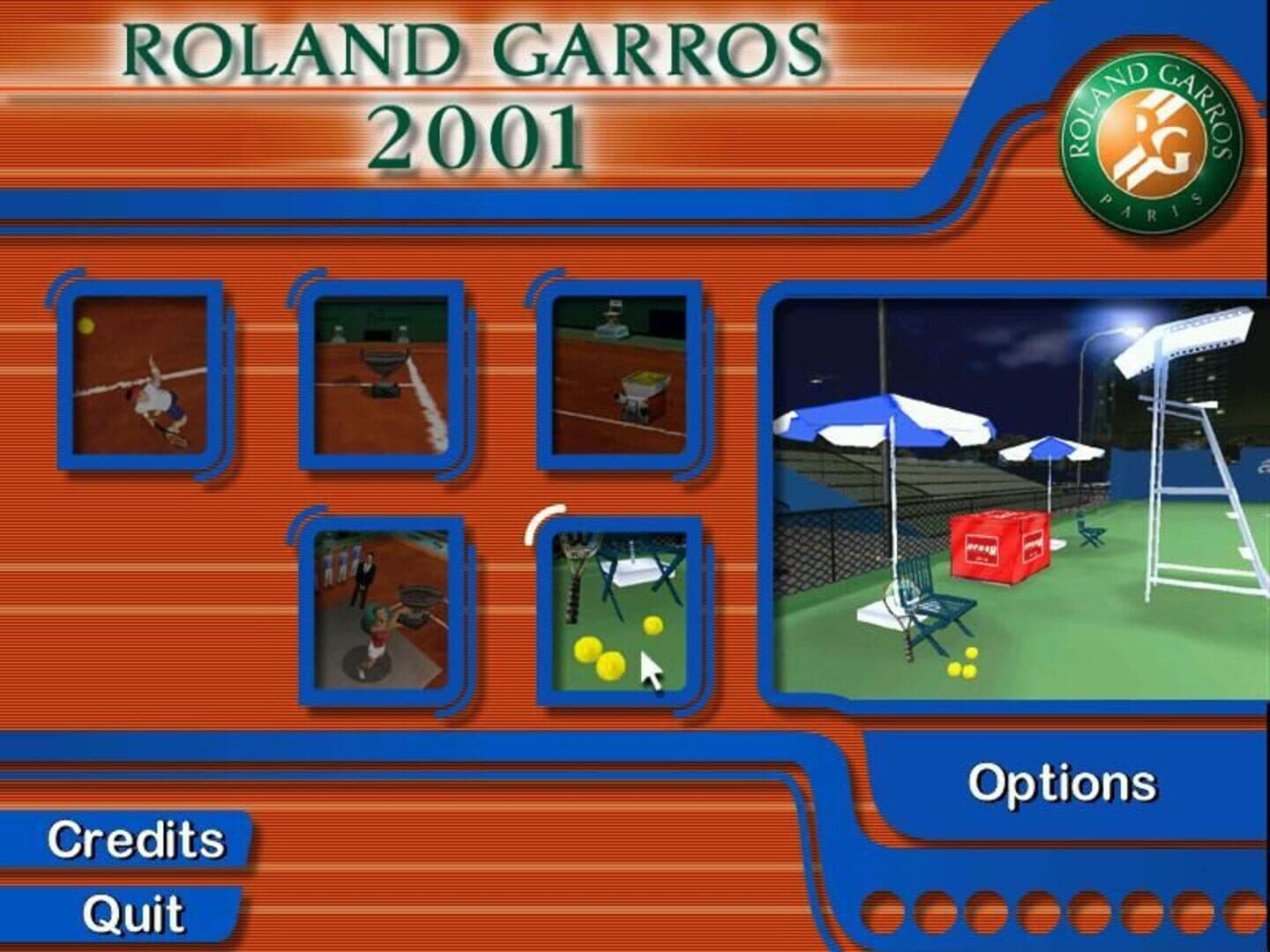 Roland Garros: French Open 2001 screenshot 1