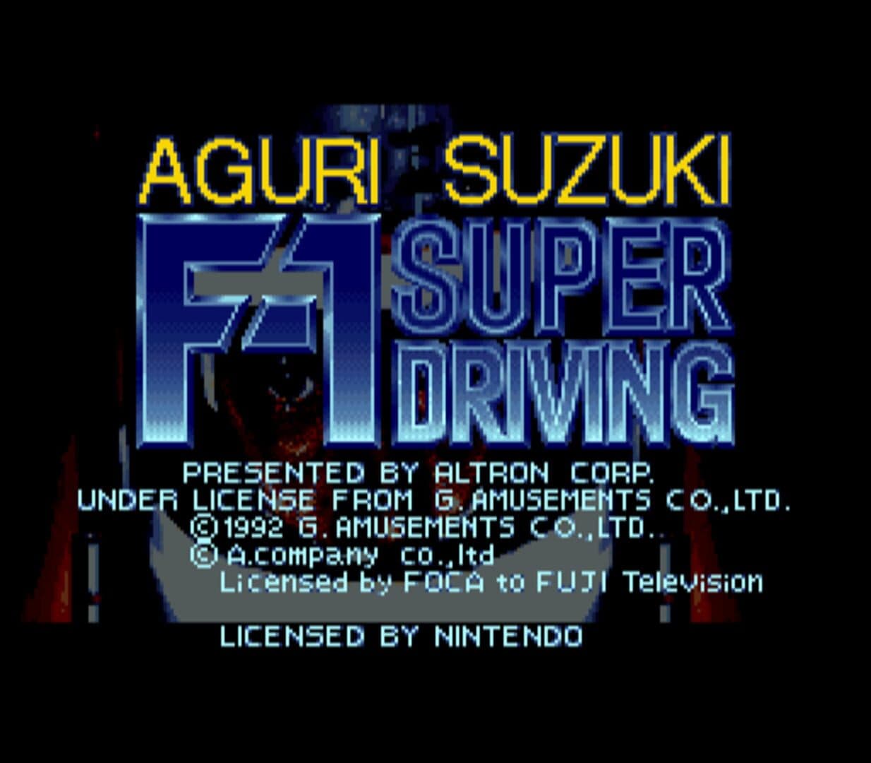 Aguri Suzuki F-1 Super Driving screenshot 1