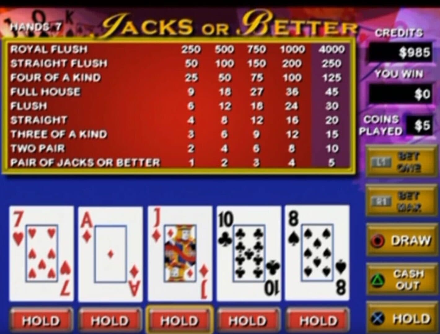 Video Poker & Blackjack screenshot 2