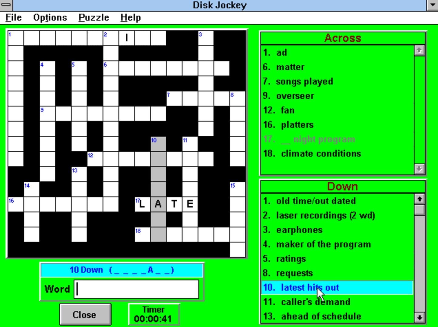 Crosswords & More for Windows screenshot 3