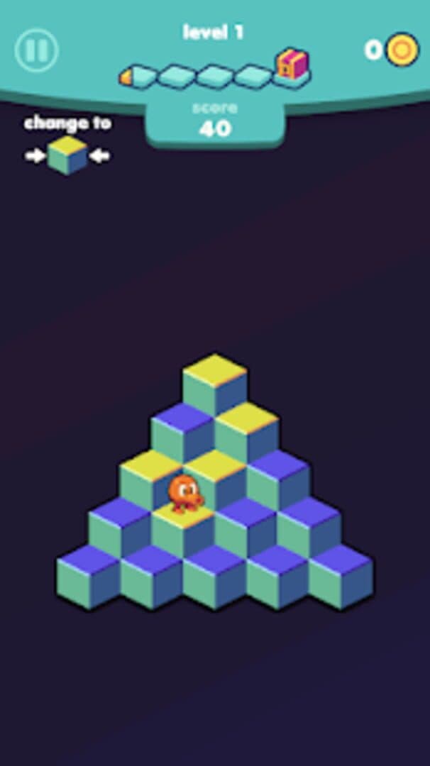 Q*bert screenshot 1