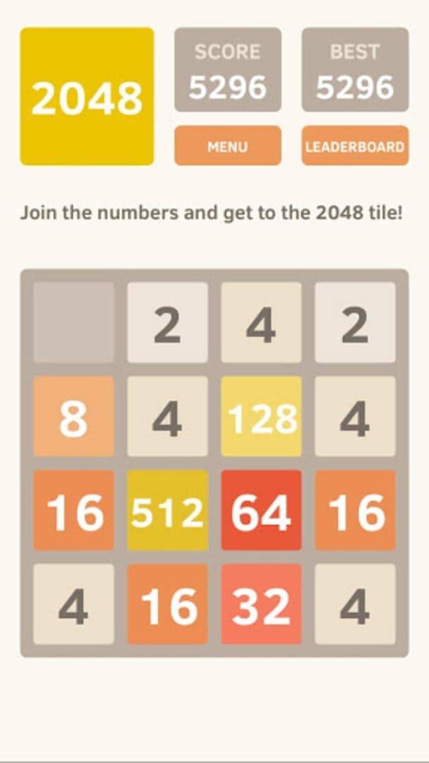 2048 screenshot 1
