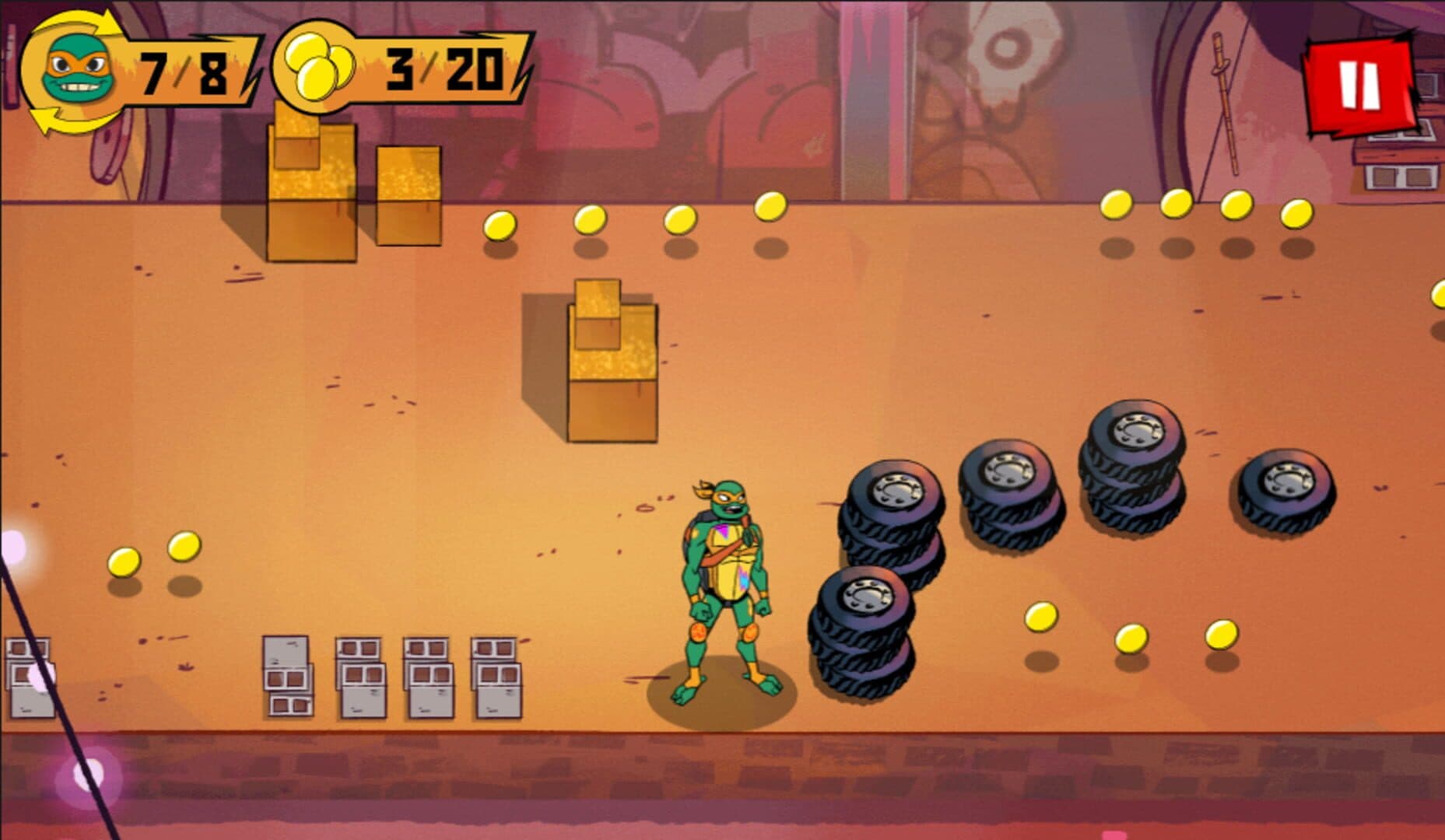 Rise of the Teenage Mutant Ninja Turtles: Bumper Bros screenshot 1