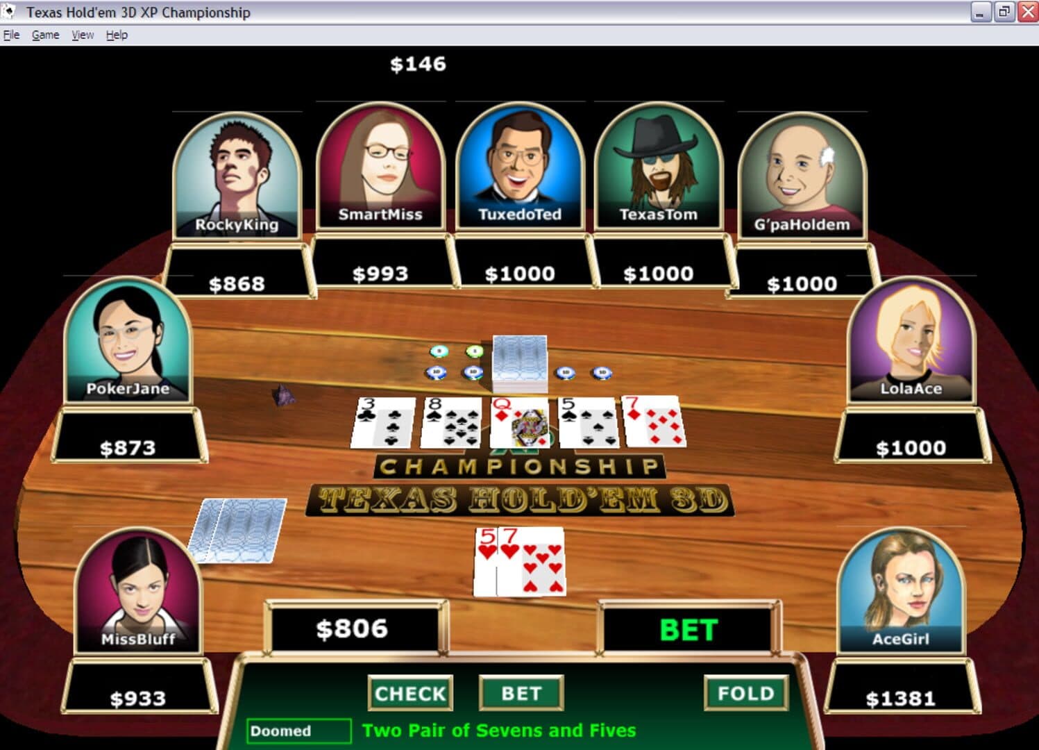 Texas Hold'em 3D screenshot 1