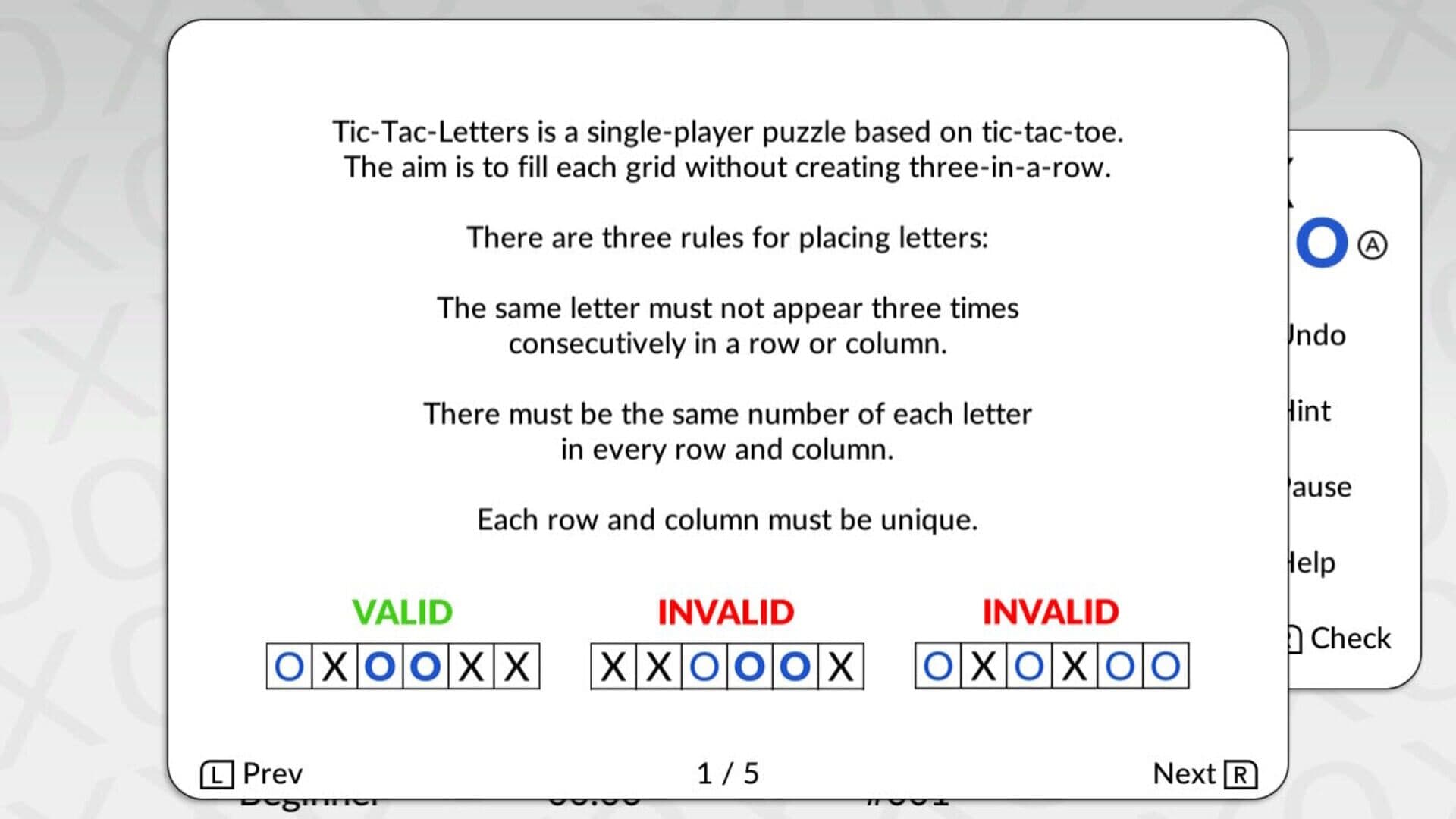 Tic-Tac-Letters by POWGI screenshot 2