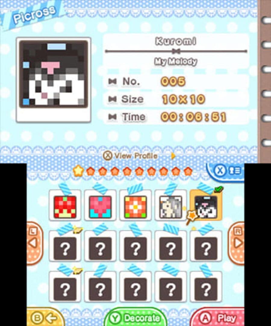 Sanrio Characters Picross screenshot 2
