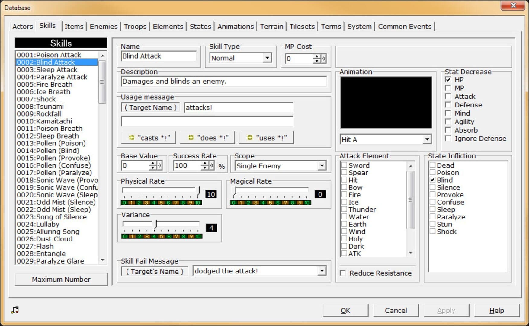RPG Maker 2000 screenshot 1