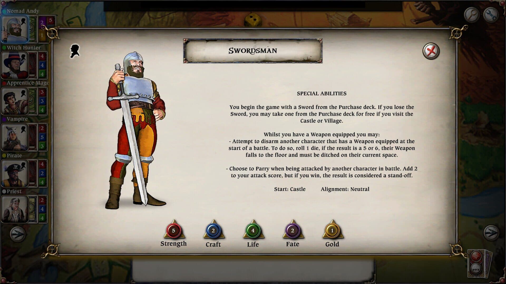 Talisman: Digital Edition - Swordsman screenshot 2