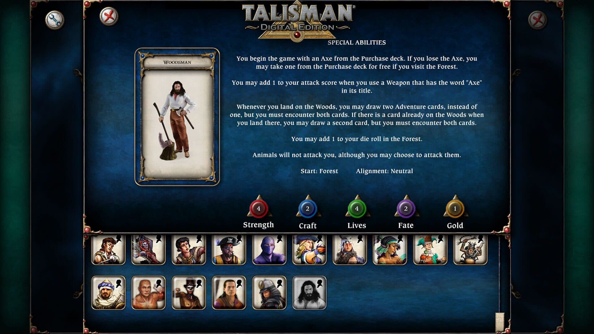 Talisman: Digital Edition - Woodsman screenshot 5