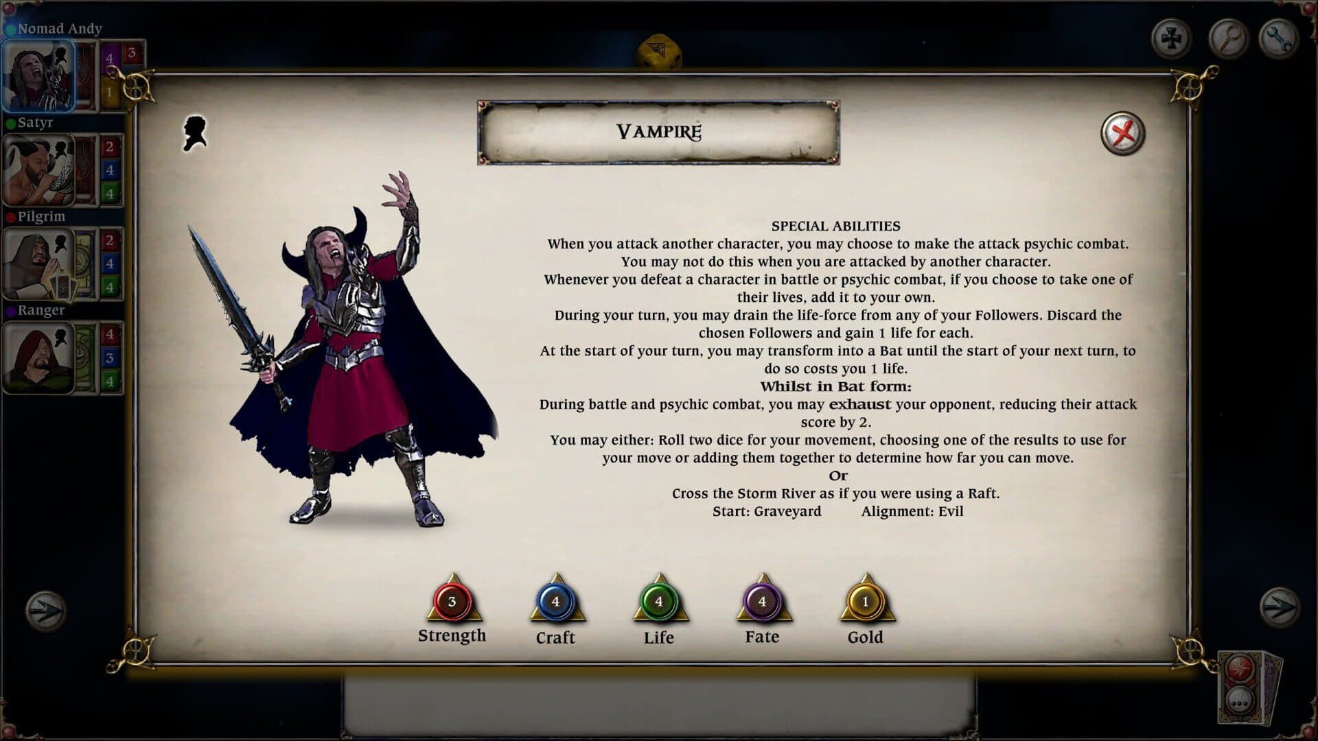 Talisman: Digital Edition - Vampire screenshot 2