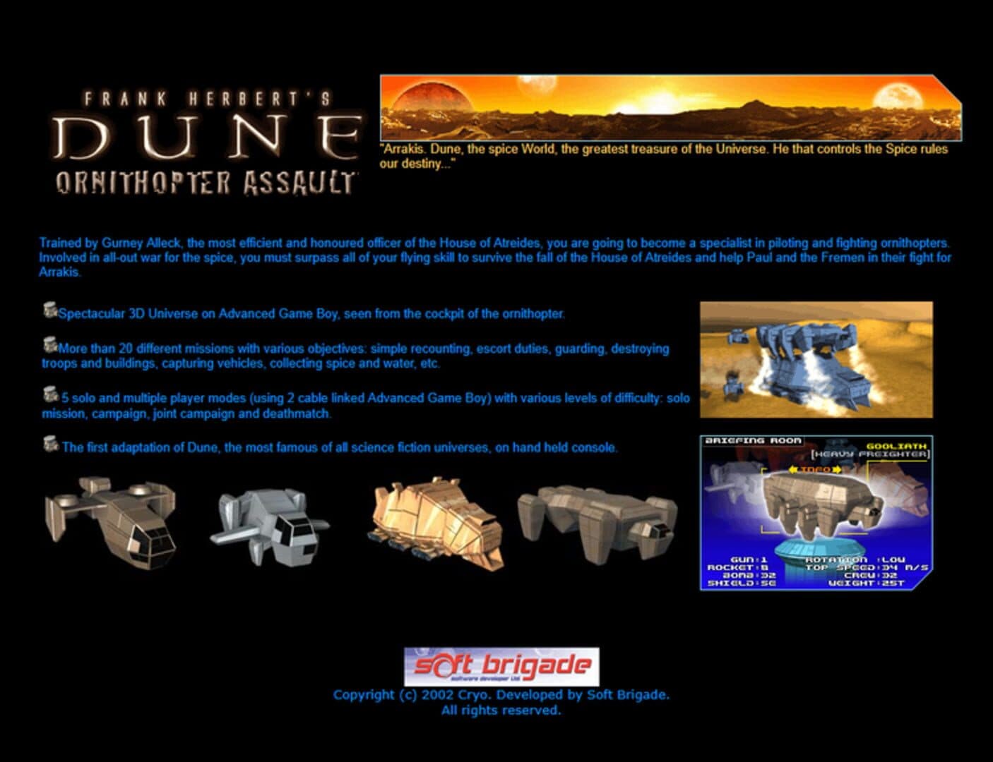 Dune: Ornithopter Assault screenshot 2