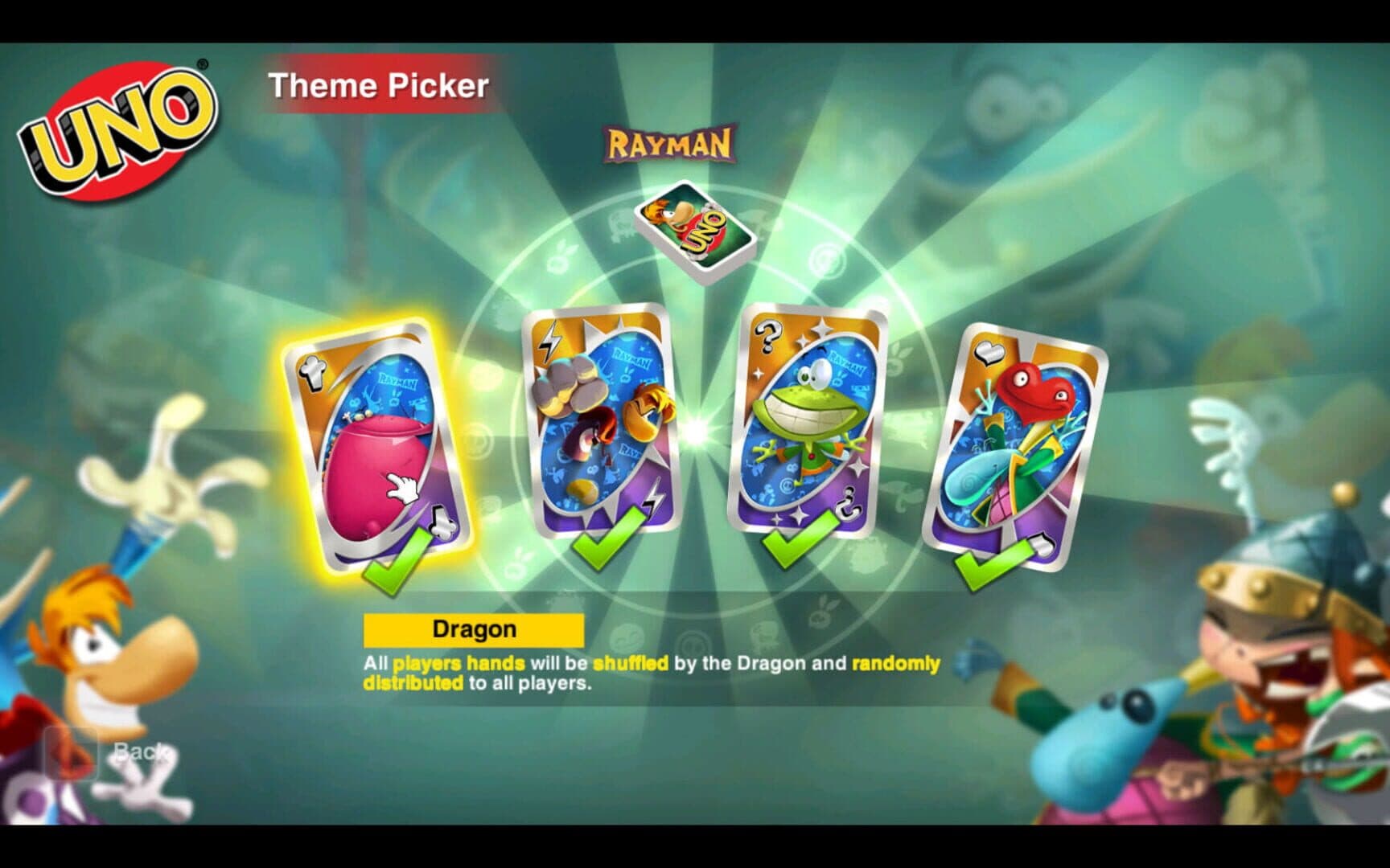 Uno: Rayman Theme DLC screenshot 2