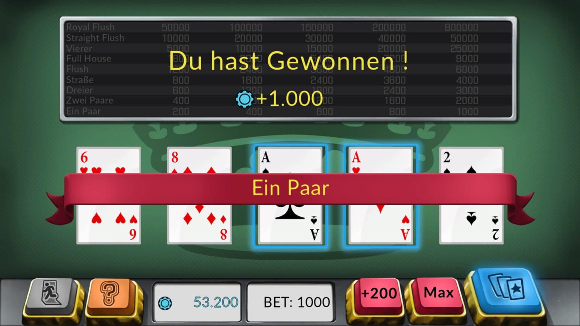 Four Kings: Video Poker screenshot 4