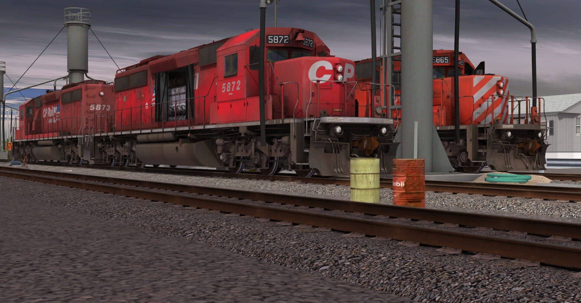 Trainz Railroad Simulator 2019: CP SD40-2 #5865-5879 Dual Flags screenshot 6