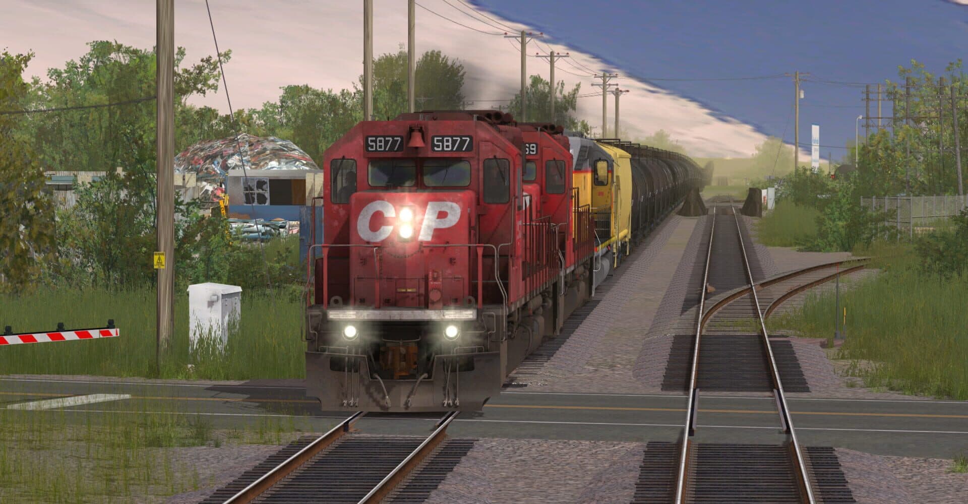 Trainz Railroad Simulator 2019: CP SD40-2 #5865-5879 Dual Flags screenshot 5