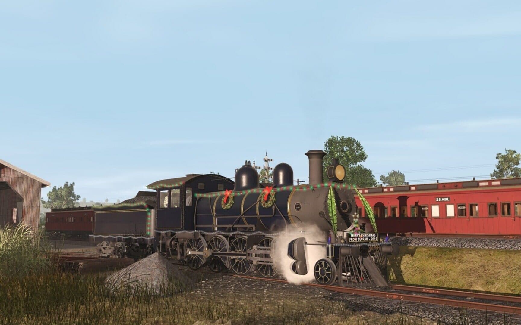 Trainz Railroad Simulator 2019: ZecRail V499 Blue & Gold and Christmas 2019 screenshot 5