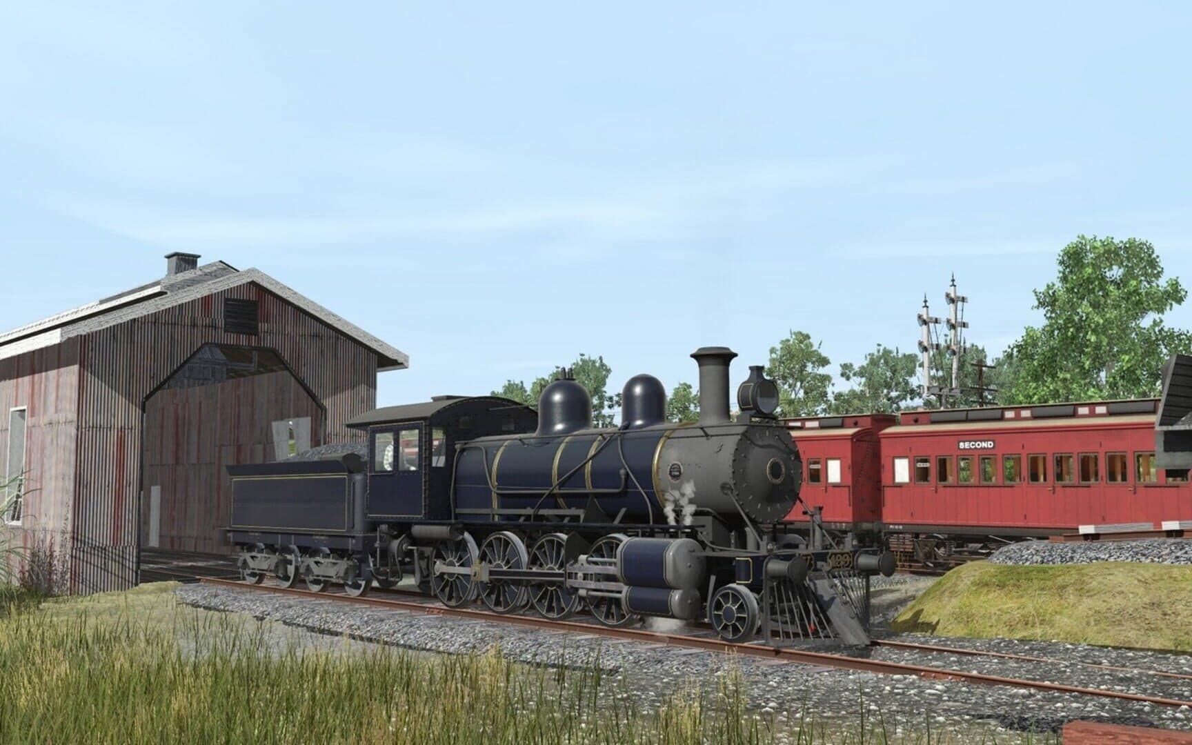 Trainz Railroad Simulator 2019: ZecRail V499 Blue & Gold and Christmas 2019 screenshot 4