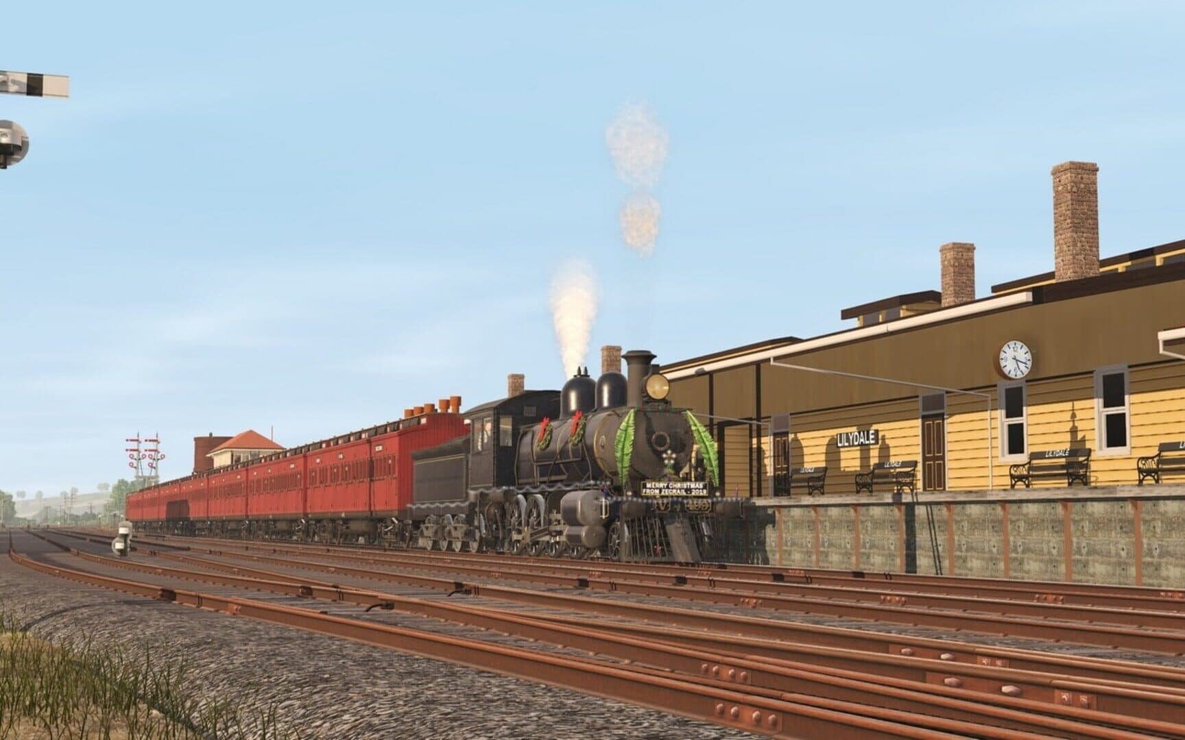Trainz Railroad Simulator 2019: ZecRail V499 Blue & Gold and Christmas 2019 screenshot 1