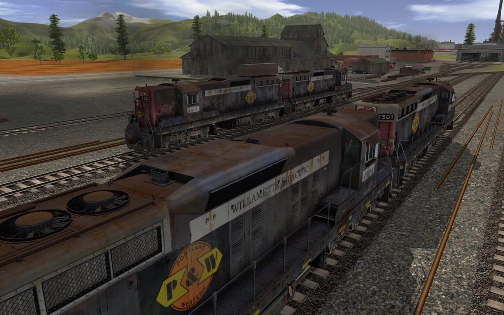 Trainz Railroad Simulator 2019: Willamette & Pacific SD7 #1501 screenshot 6