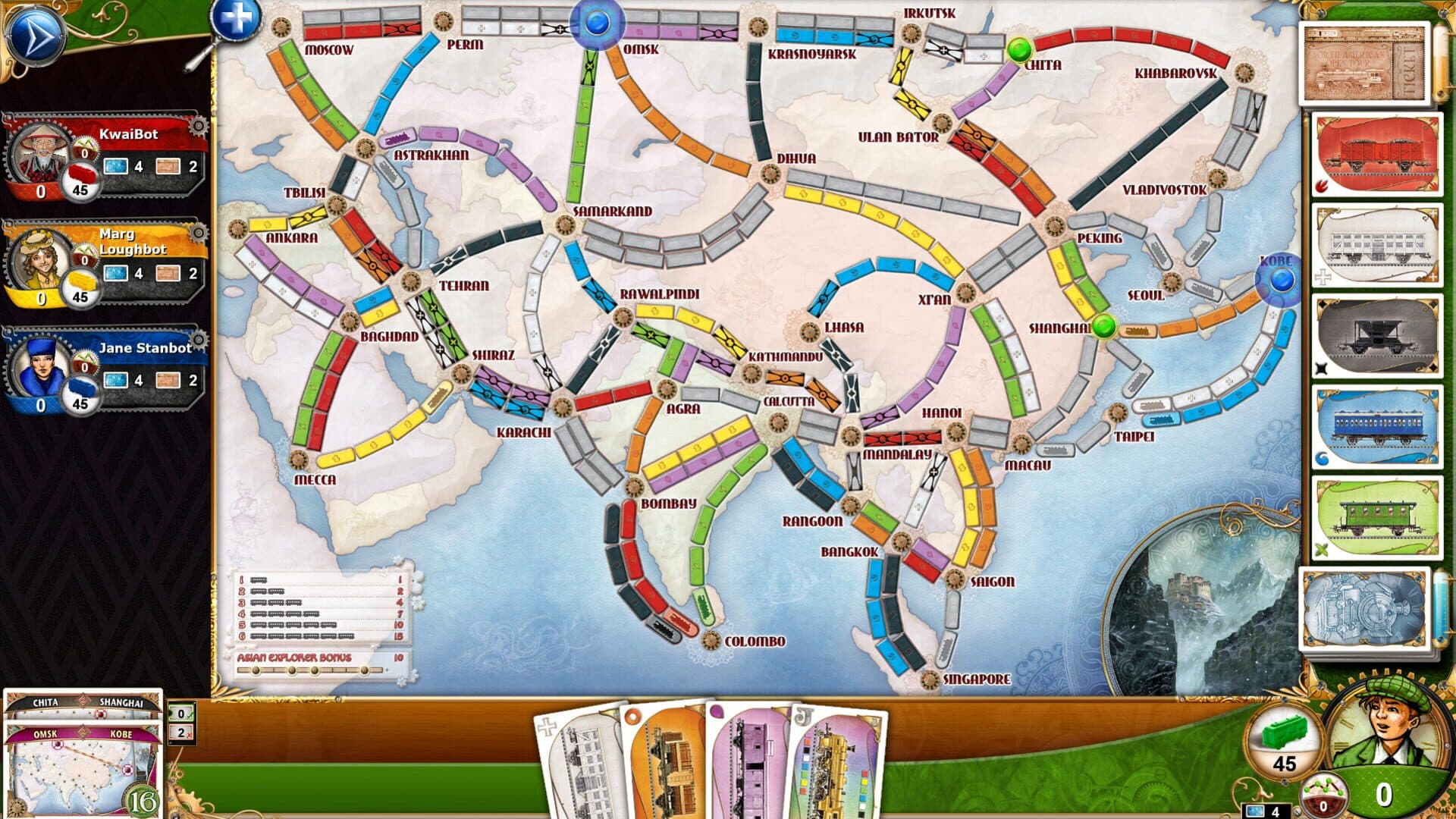 Ticket to Ride: Legendary Asia screenshot 4