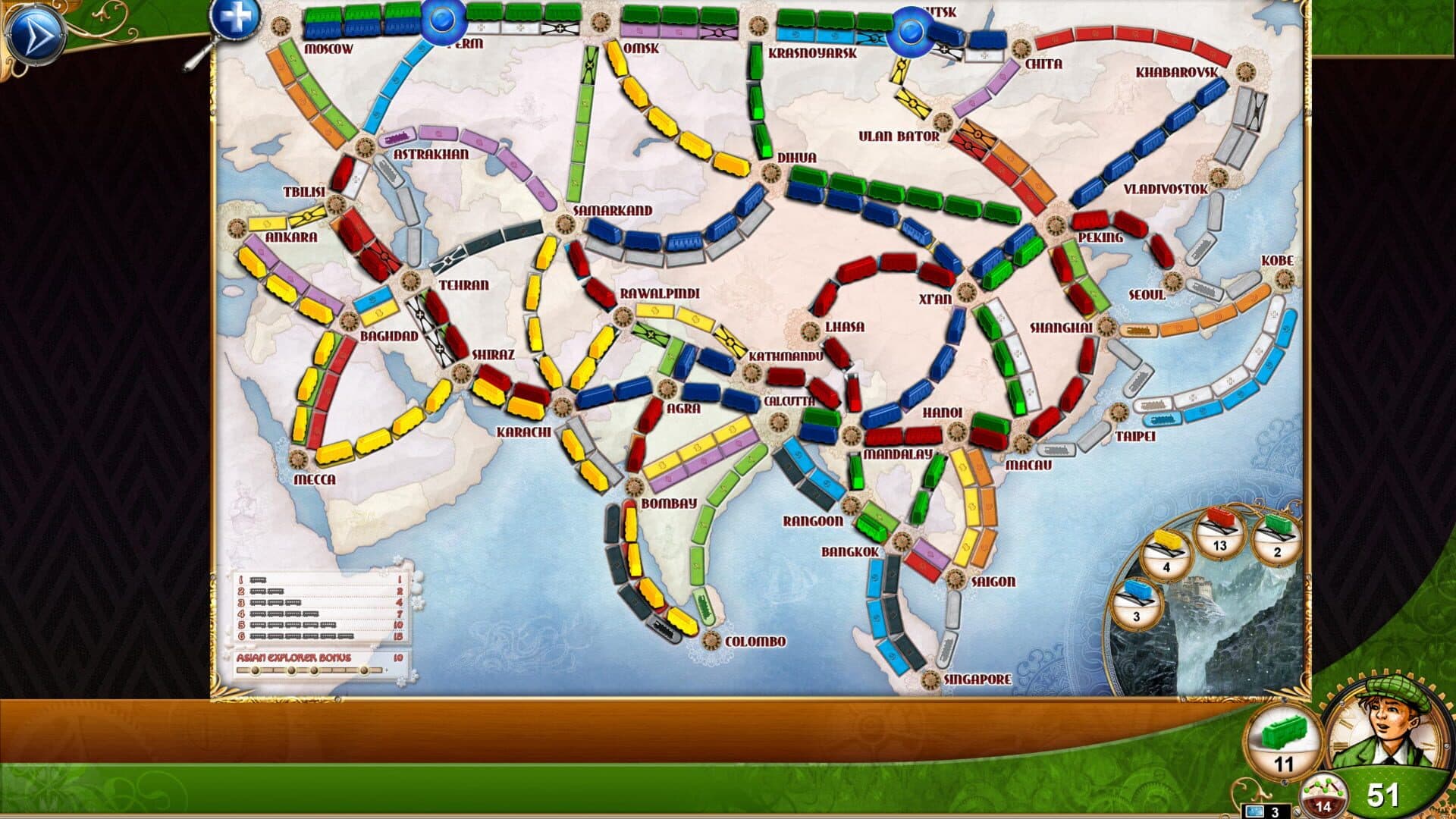 Ticket to Ride: Legendary Asia screenshot 6