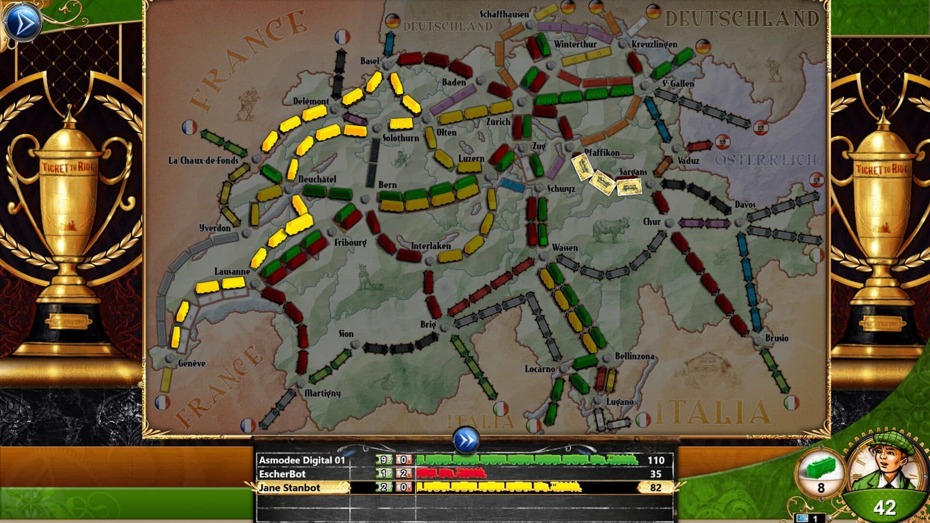 Ticket to Ride: Switzerland screenshot 4