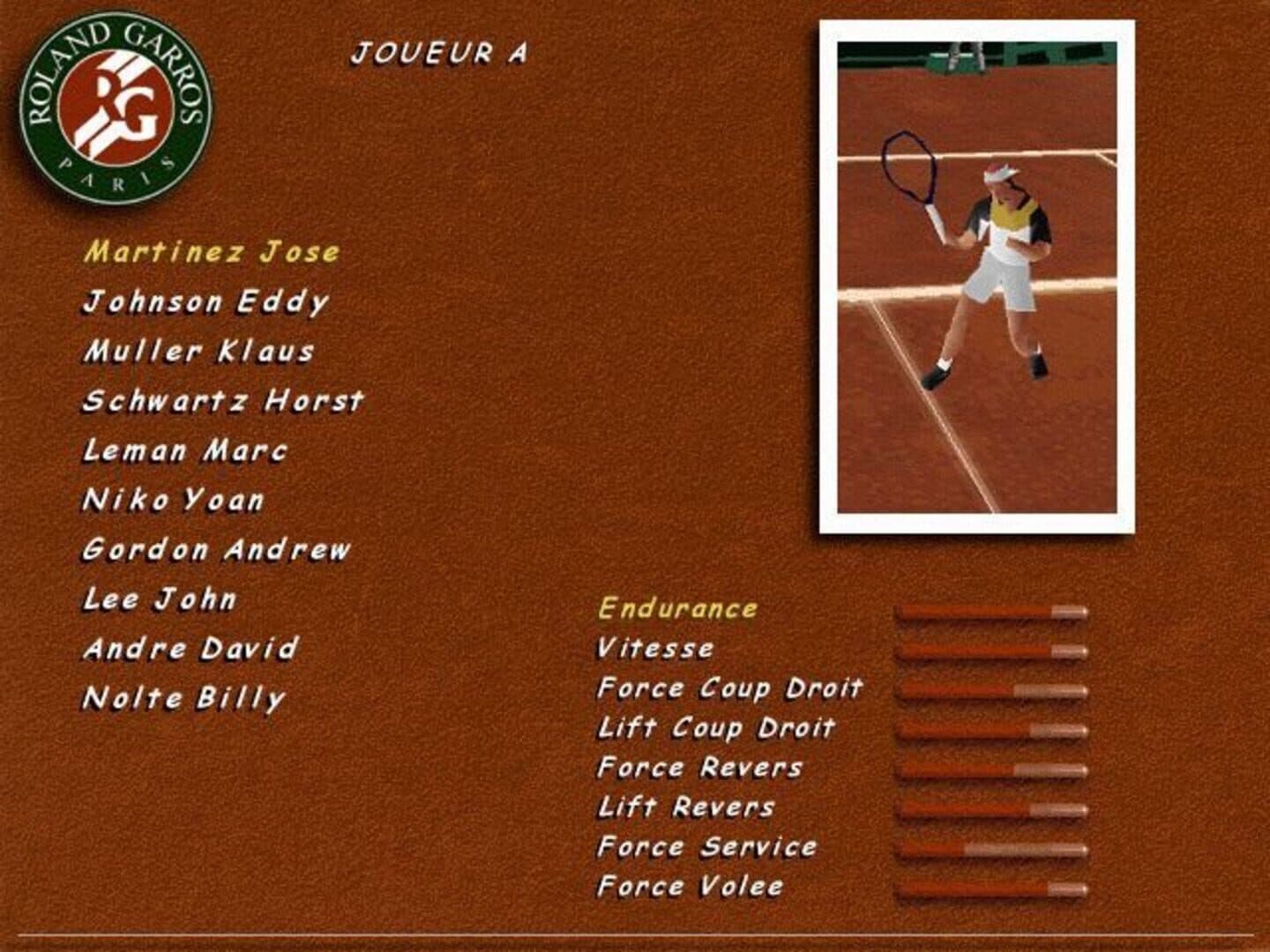 Roland Garros 1997 screenshot 4