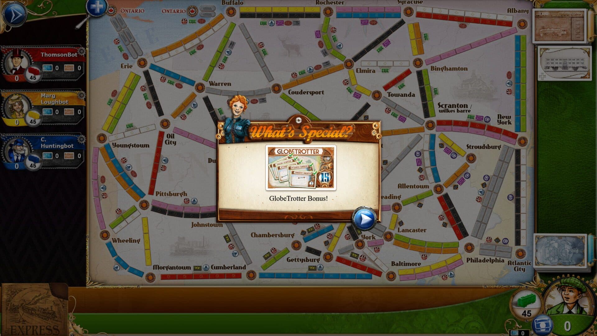 Ticket to Ride: Pennsylvania screenshot 2