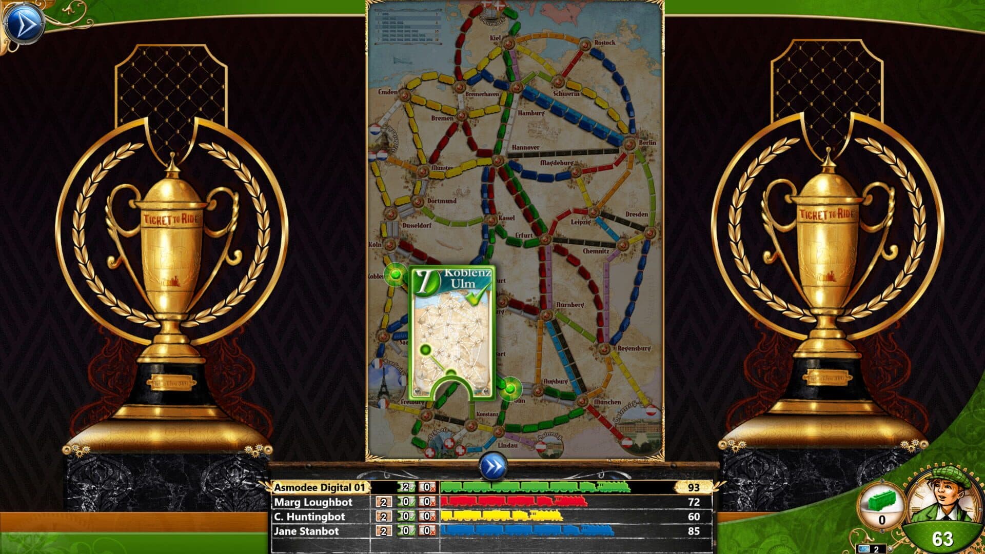 Ticket to Ride: Germany screenshot 4