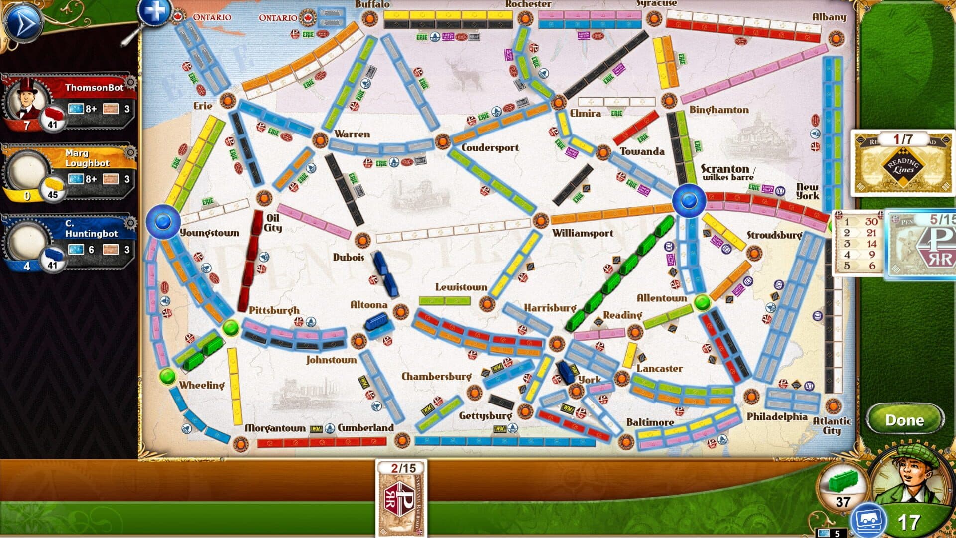 Ticket to Ride: Pennsylvania screenshot 4
