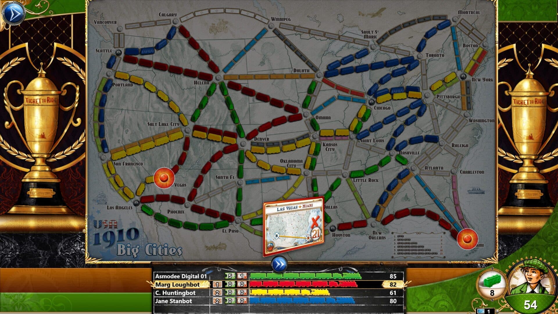Ticket to Ride: USA 1910 screenshot 1