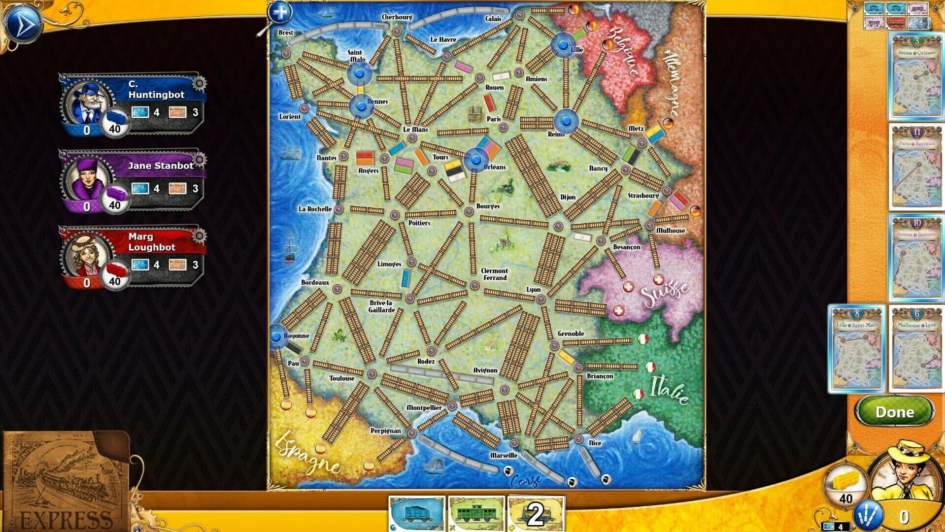 Ticket to Ride: France screenshot 2