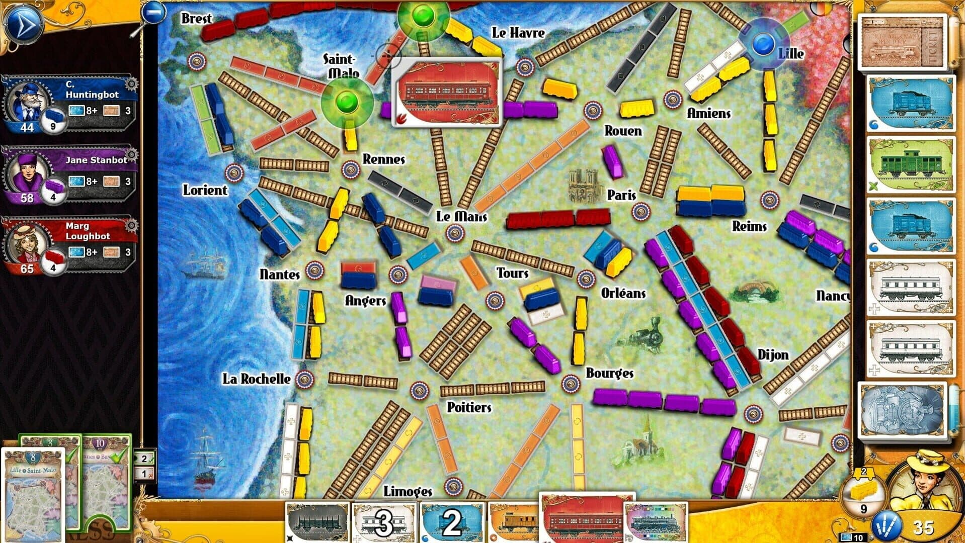 Ticket to Ride: France screenshot 3