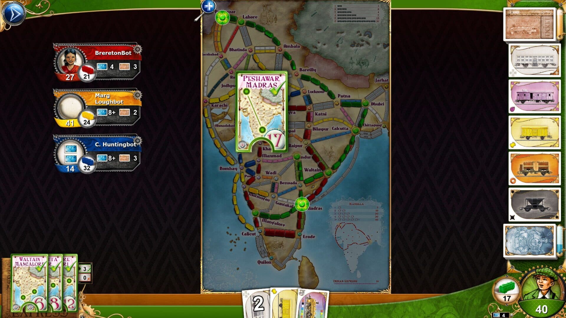 Ticket to Ride: India screenshot 6