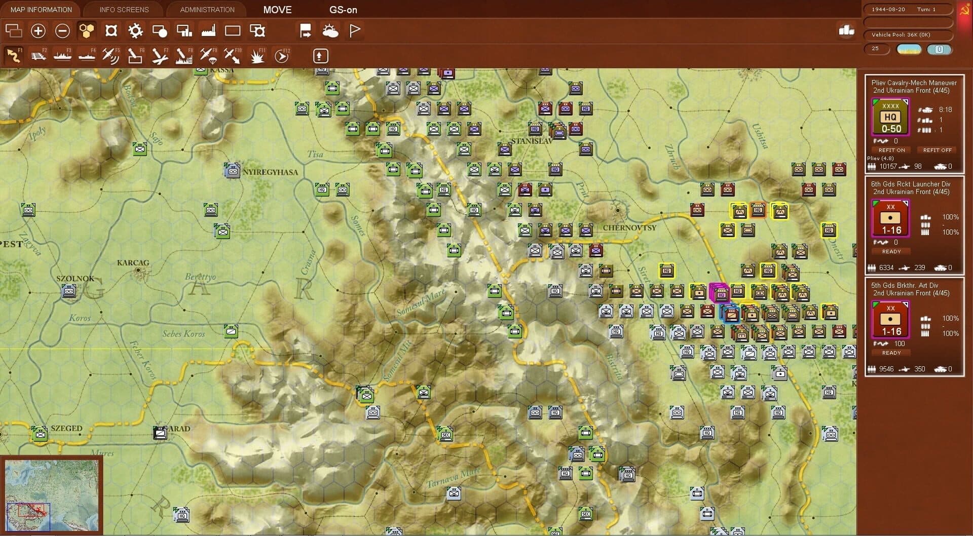 Gary Grigsby's War in the East: Don to the Danube screenshot 2