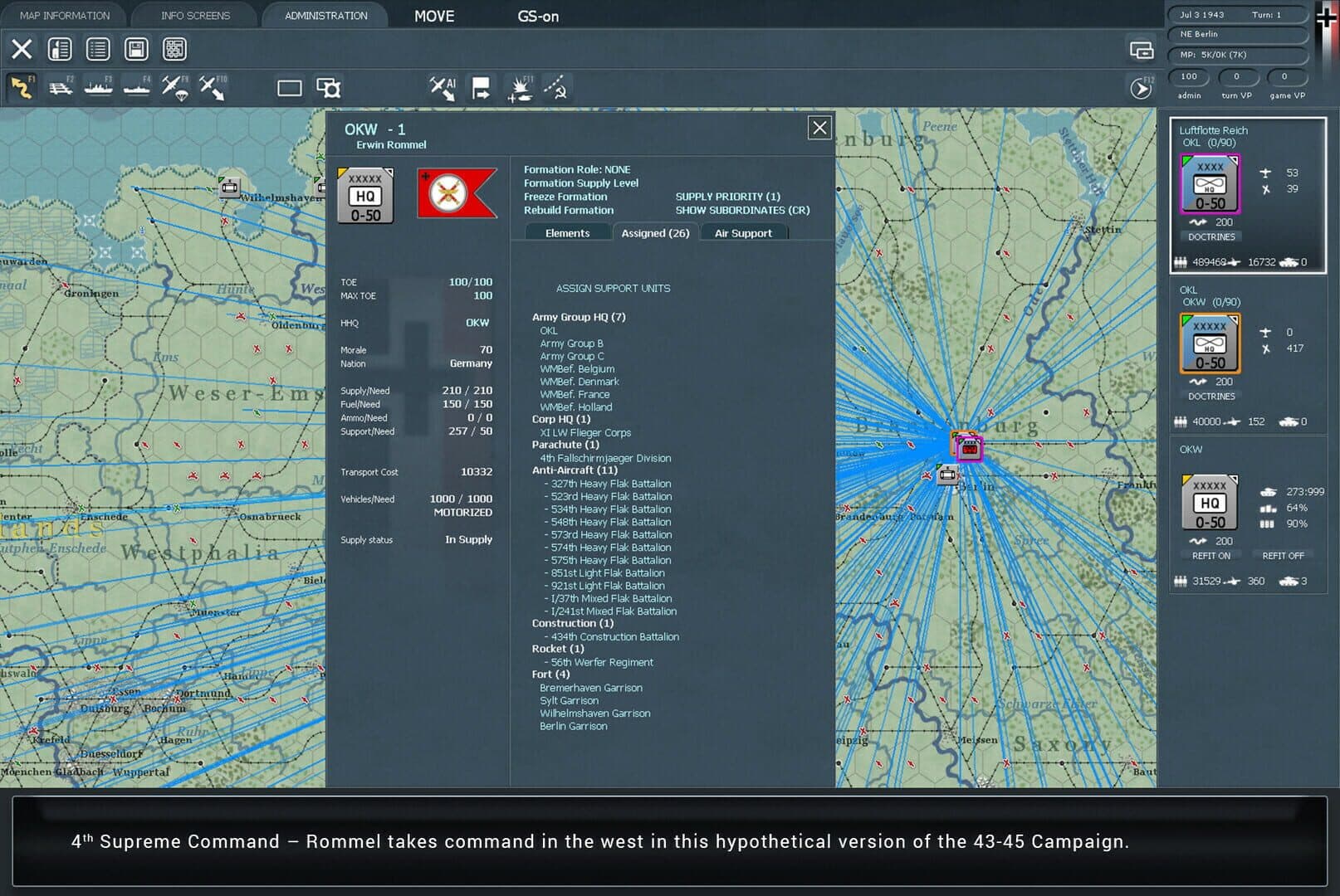 Gary Grigsby's War in the West: Operation Torch screenshot 2
