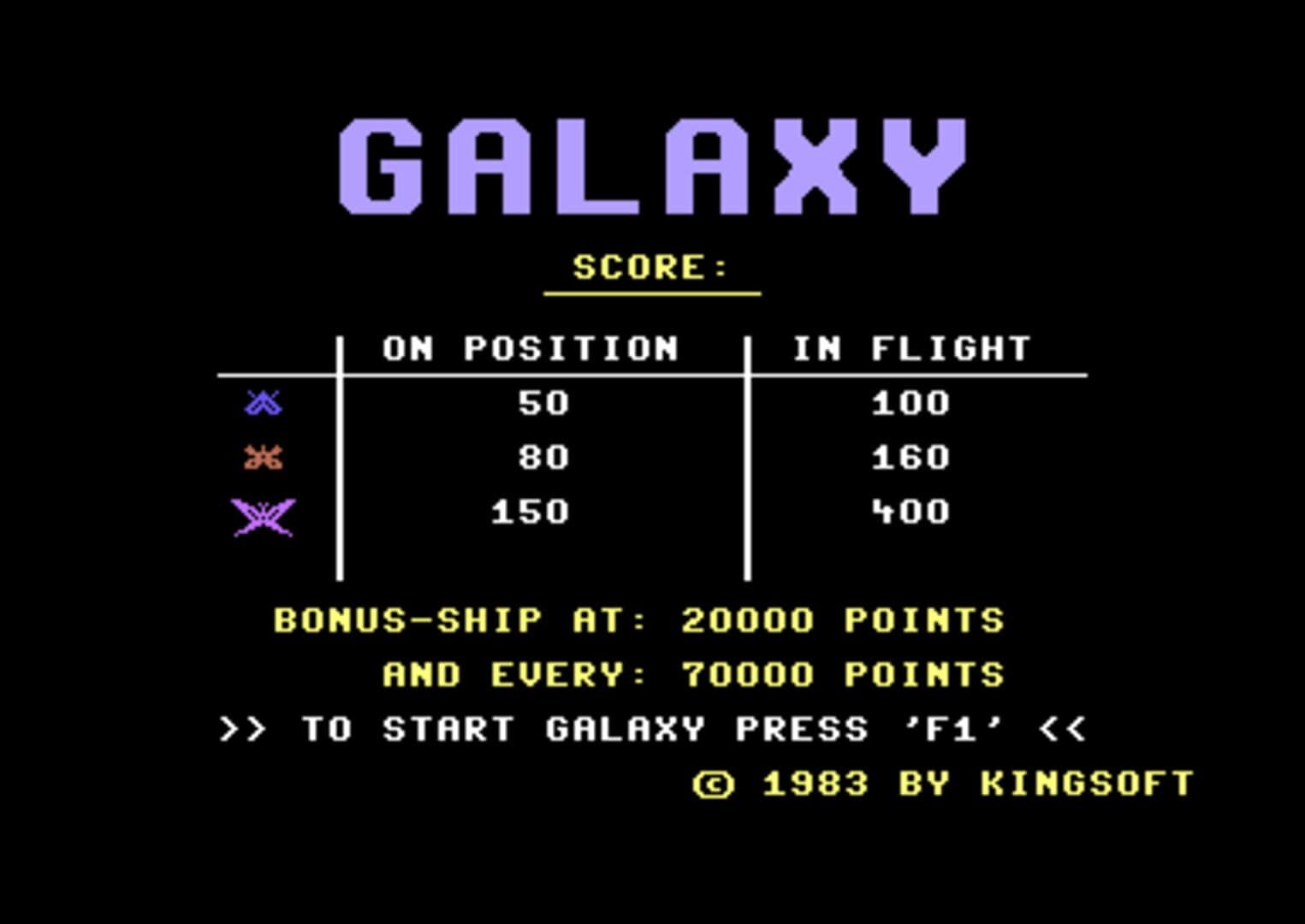 Galaxy screenshot 1