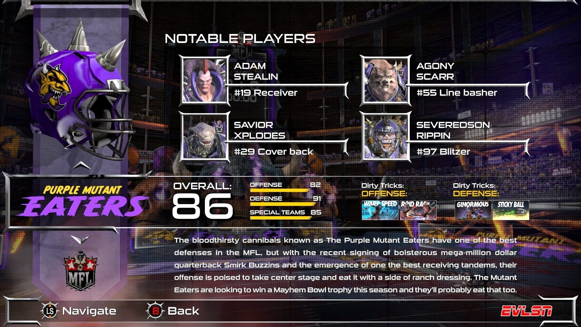 Mutant Football League: Dynasty Edition - Purple Oil Pack screenshot 6