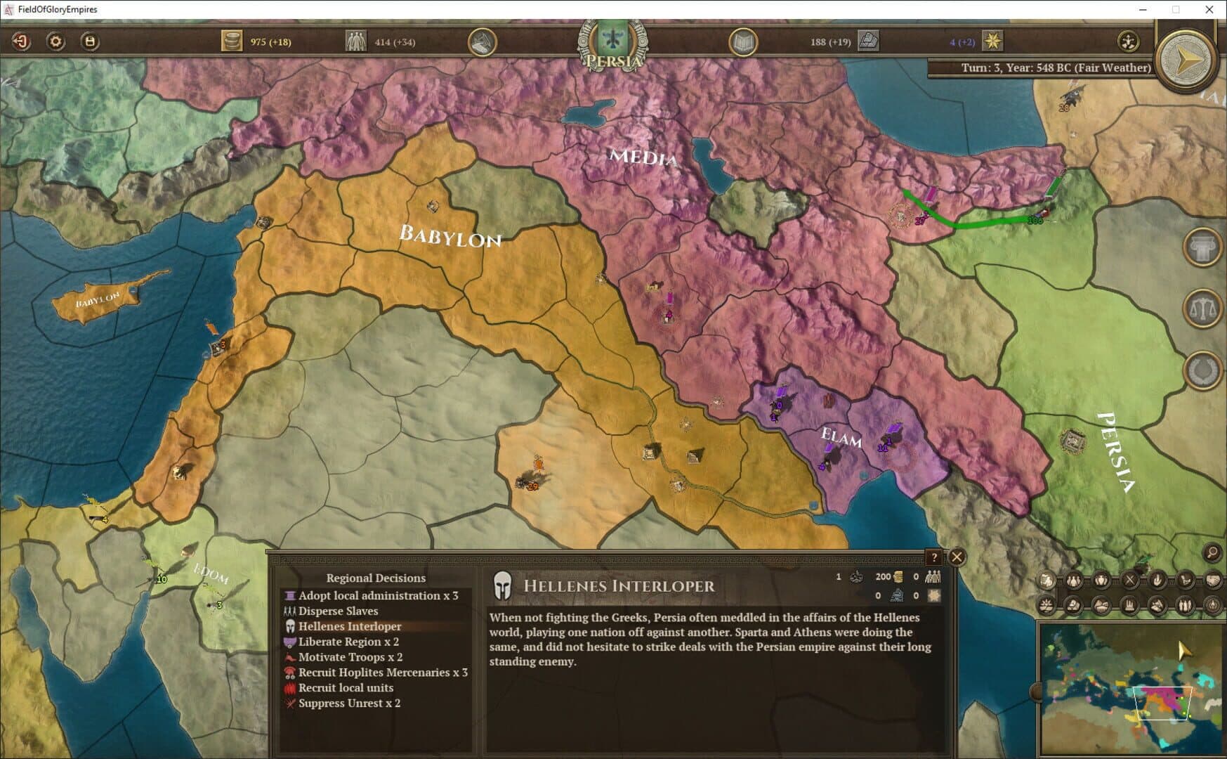 Field of Glory: Empires - Persia 550-330 BCE screenshot 1