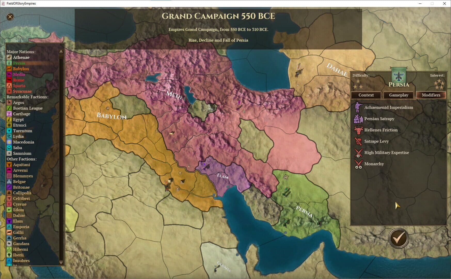 Field of Glory: Empires - Persia 550-330 BCE screenshot 4