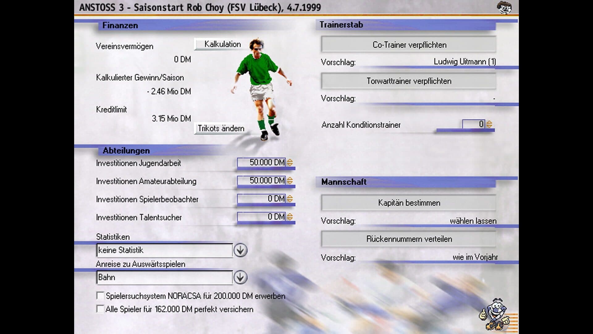 Anstoss 3 screenshot 5